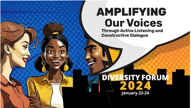 Poster for the 2024 Diversity Forum