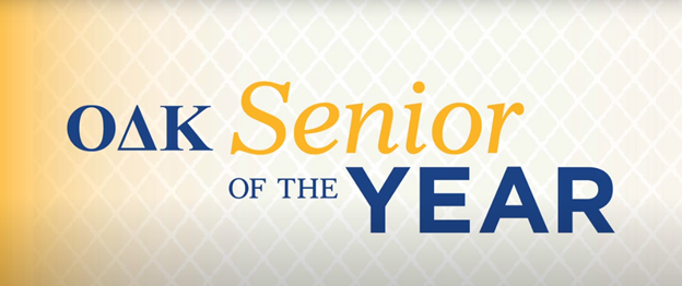 Banner for OAK Senior of the Year