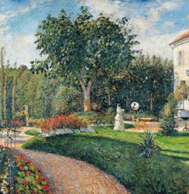 Painting by Camille Pissarro, The Garden of Les Mathurins