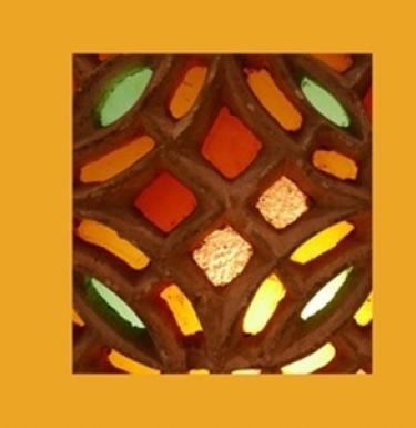 Artwork made with mosaic glass
