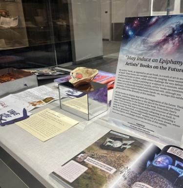 "May Induce an Epiphany" art exhibit display