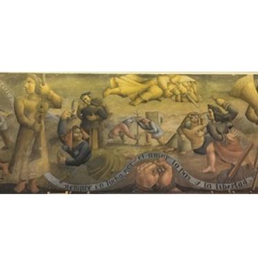 1939 mural La mujer compañera del hombre (women, companion of man)