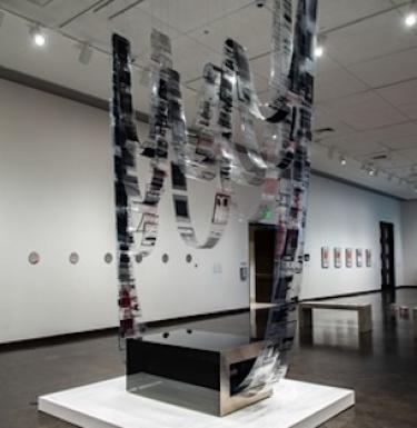 Voluspa Jarpa’s installation Judd Shaft